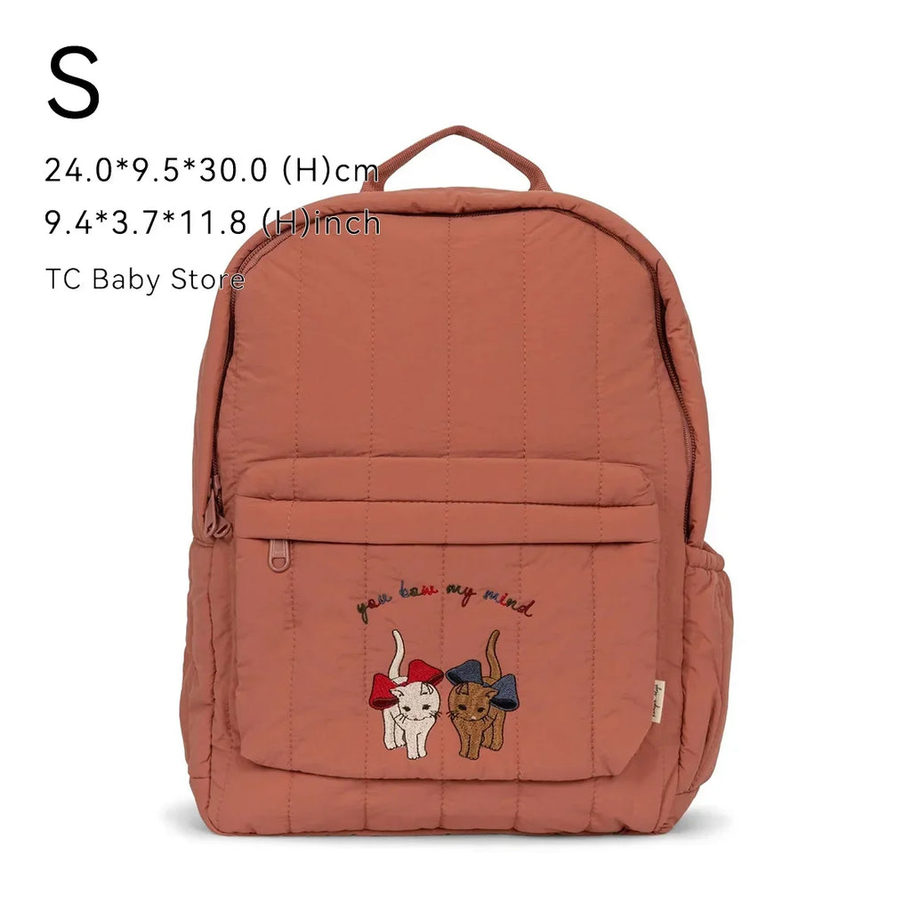 New KS Baby Backpack Parent-child Kids Schoolbag Kindergarten Bags Brand Traveling Cherry Children's Boys Girls Mom Storage