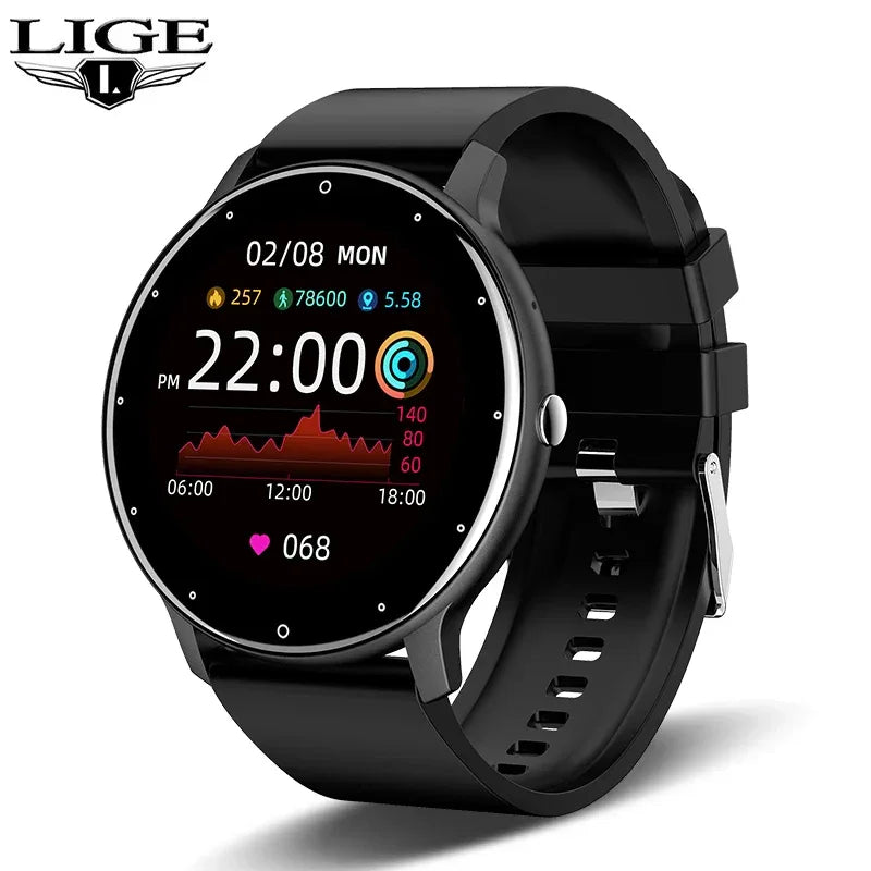 LIGE AMOLED Smartwatch — BT Call Sports Fitness Tracker