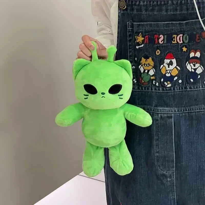 cute alien cat plus toy-kawaii soft plush pillow for kids&home decor