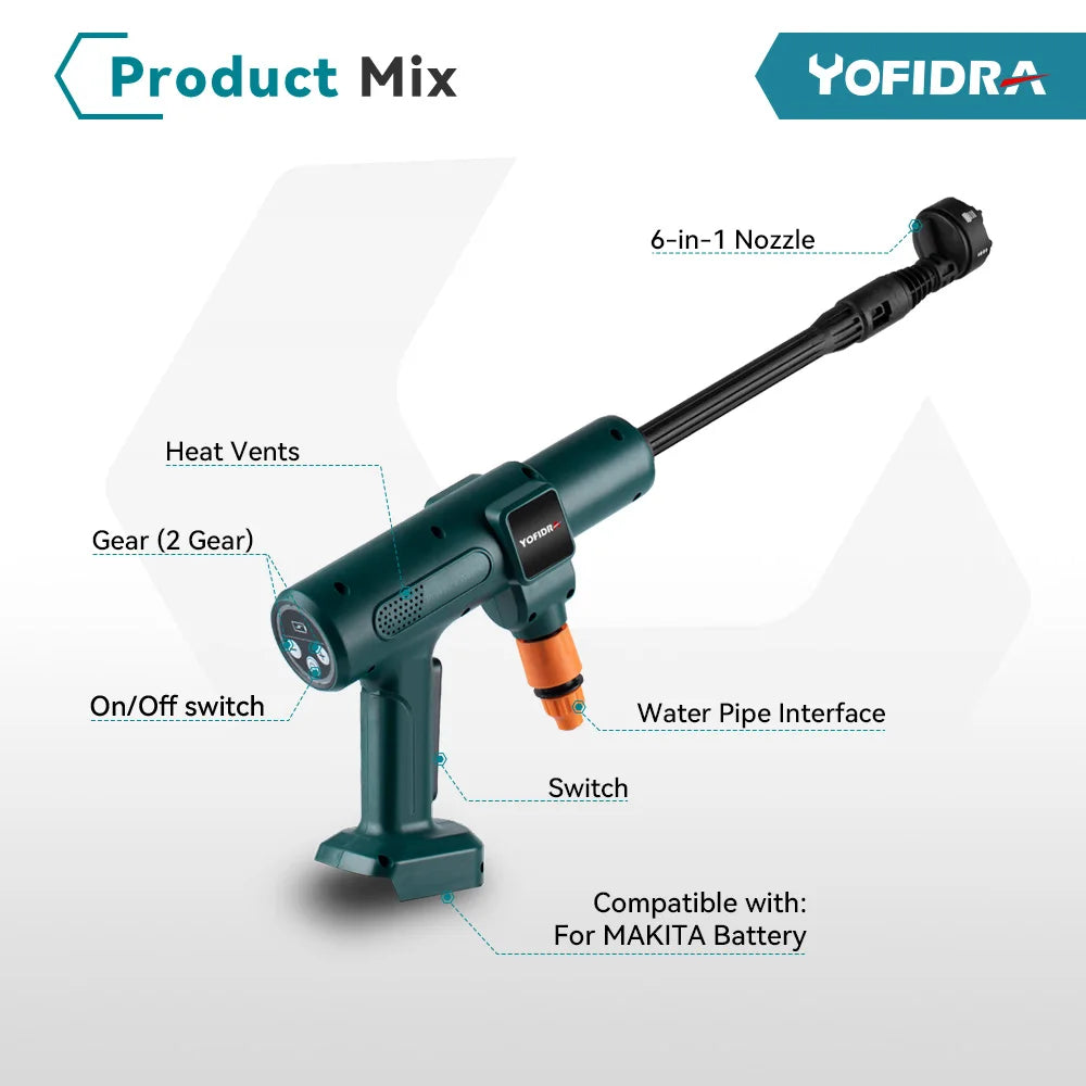 200Bar Cordless High Pressure Washer