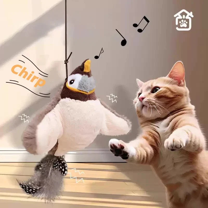 Cat Interactive Ball Toy Automatic Rolling Ball Faux Tail Rechargeable Smart Pet Electric Toy