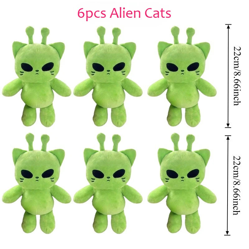 cute alien cat plus toy-kawaii soft plush pillow for kids&home decor