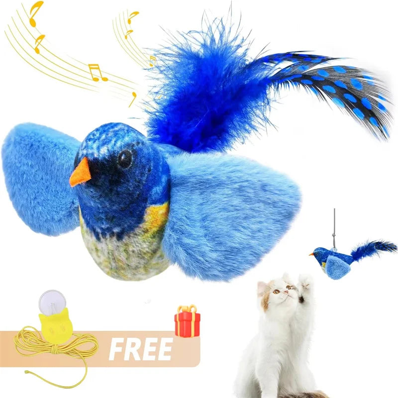 Cat Interactive Ball Toy Automatic Rolling Ball Faux Tail Rechargeable Smart Pet Electric Toy