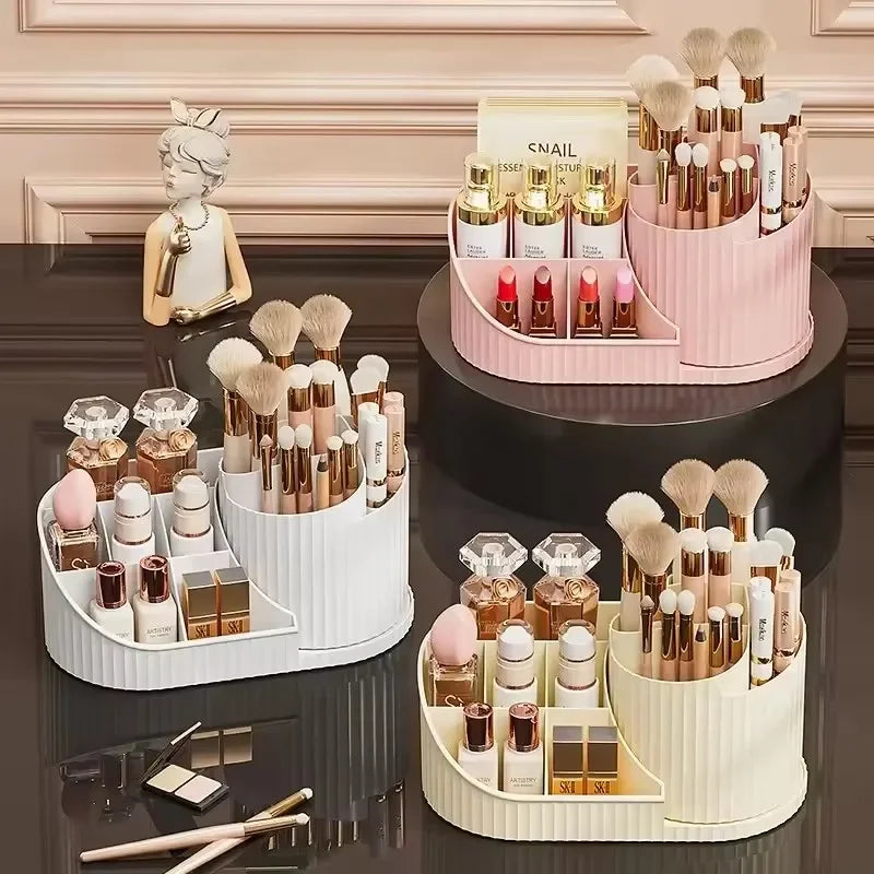 Luxe Spin 360° Vanity Organizer – Rotating Makeup & Skincare Storage Rack