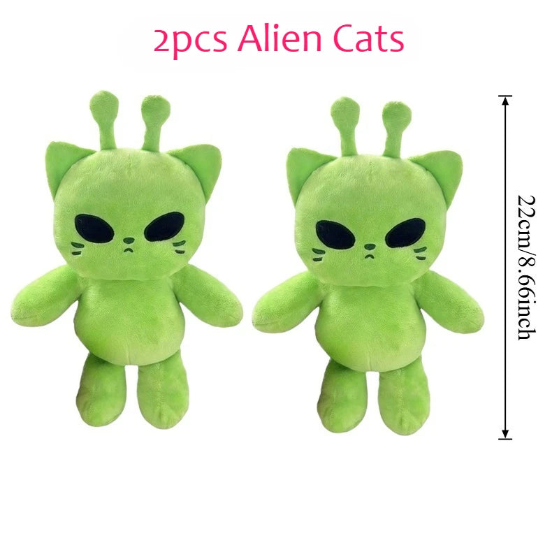 cute alien cat plus toy-kawaii soft plush pillow for kids&home decor