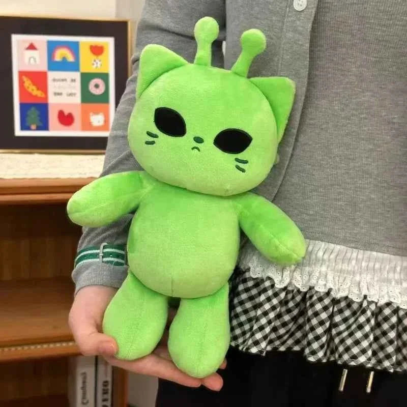 cute alien cat plus toy-kawaii soft plush pillow for kids&home decor