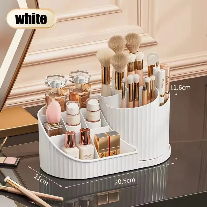 Luxe Spin 360° Vanity Organizer – Rotating Makeup & Skincare Storage Rack