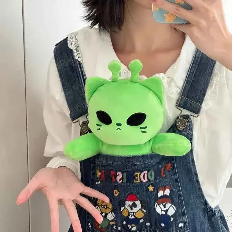cute alien cat plus toy-kawaii soft plush pillow for kids&home decor
