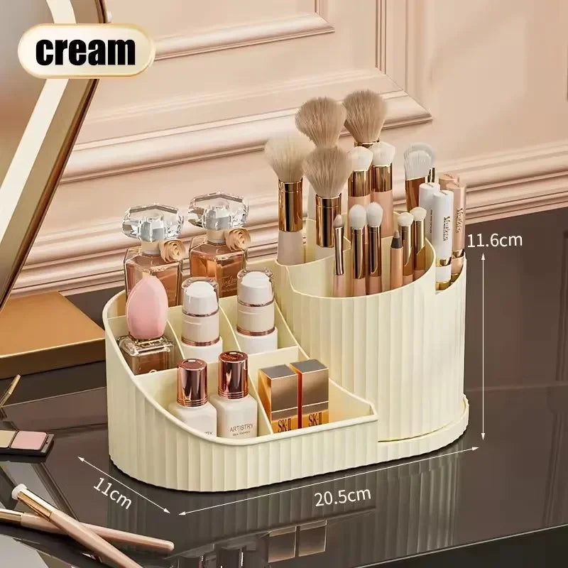 Luxe Spin 360° Vanity Organizer – Rotating Makeup & Skincare Storage Rack