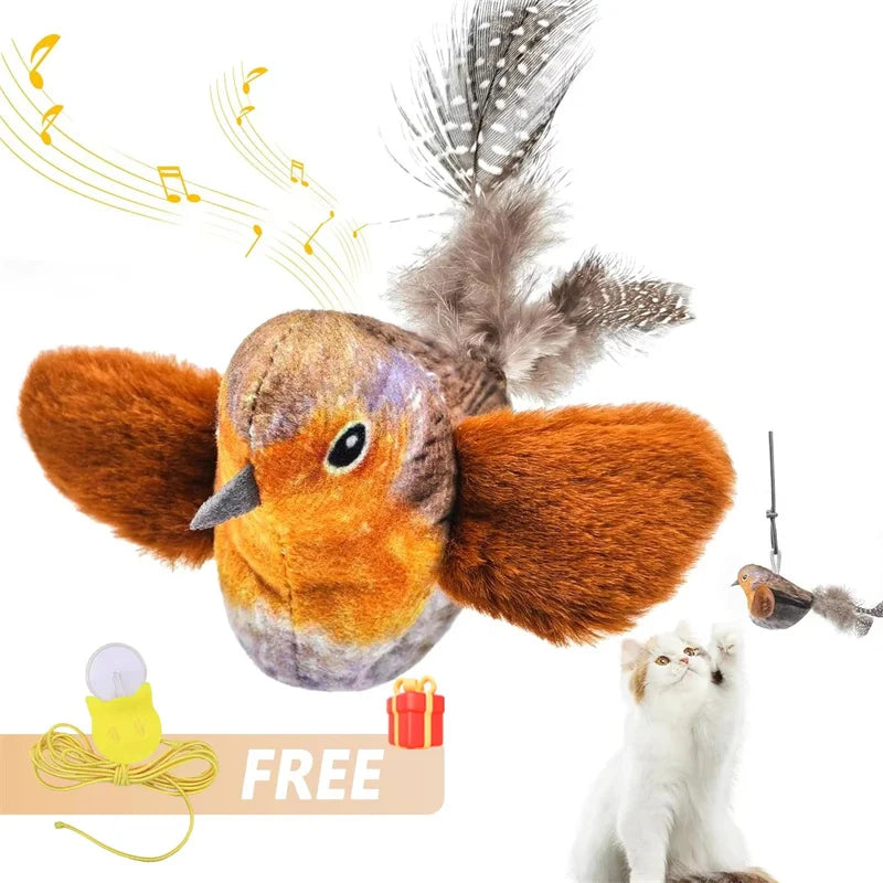 Cat Interactive Ball Toy Automatic Rolling Ball Faux Tail Rechargeable Smart Pet Electric Toy