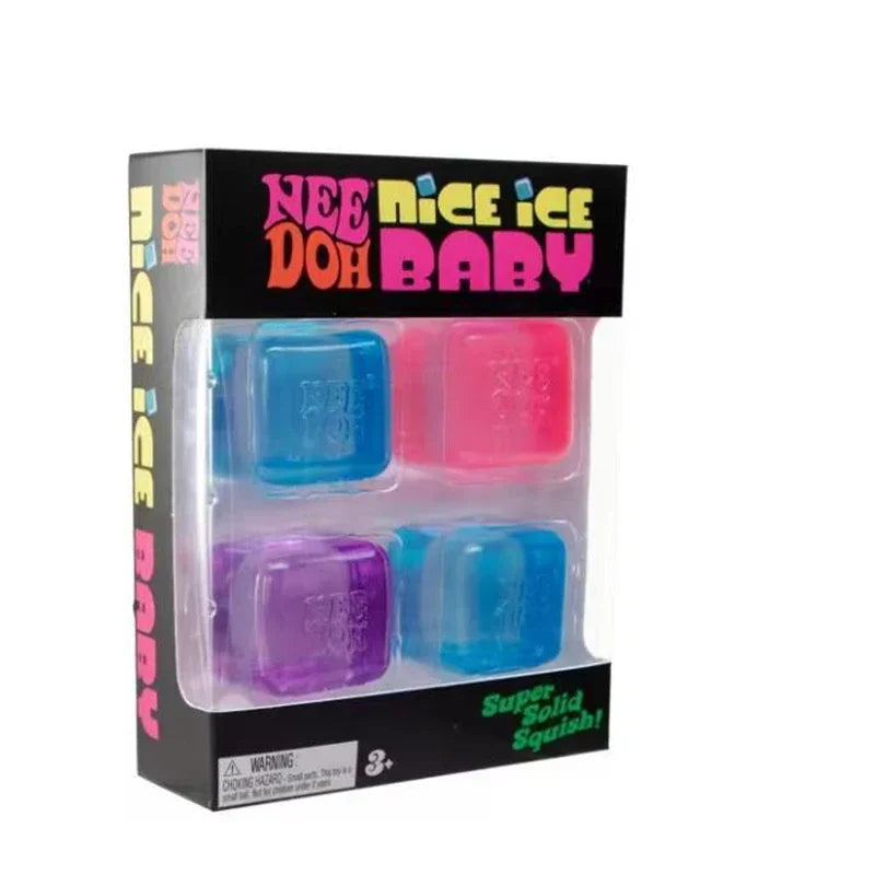 NeeDoh Nice Cube Squishy Fidget Toy, Soft Sensory Stress Relief Squeeze