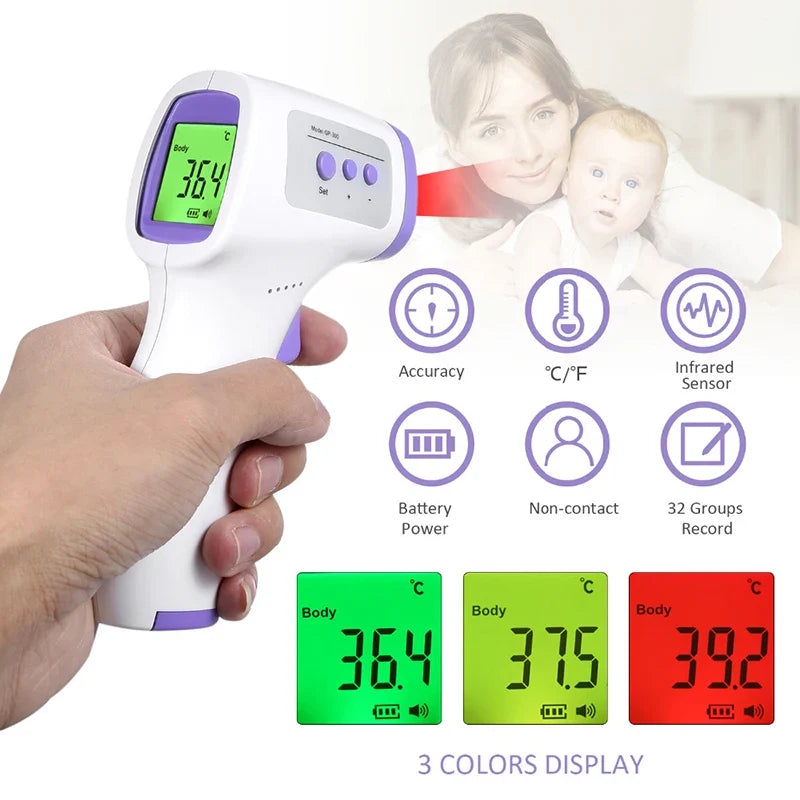 Digital Infrared Forehead Thermometer Non Contact Body & Surface Temperature