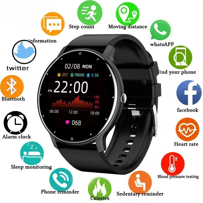 LIGE AMOLED Smartwatch — BT Call Sports Fitness Tracker
