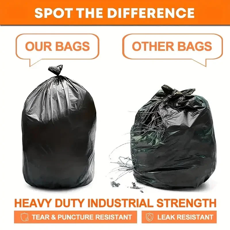 20/50/100PCS Thickened Black Large Capacity Garbage Bags Kitchen Hotel Cleaning Oversized Disposable Trash Bag