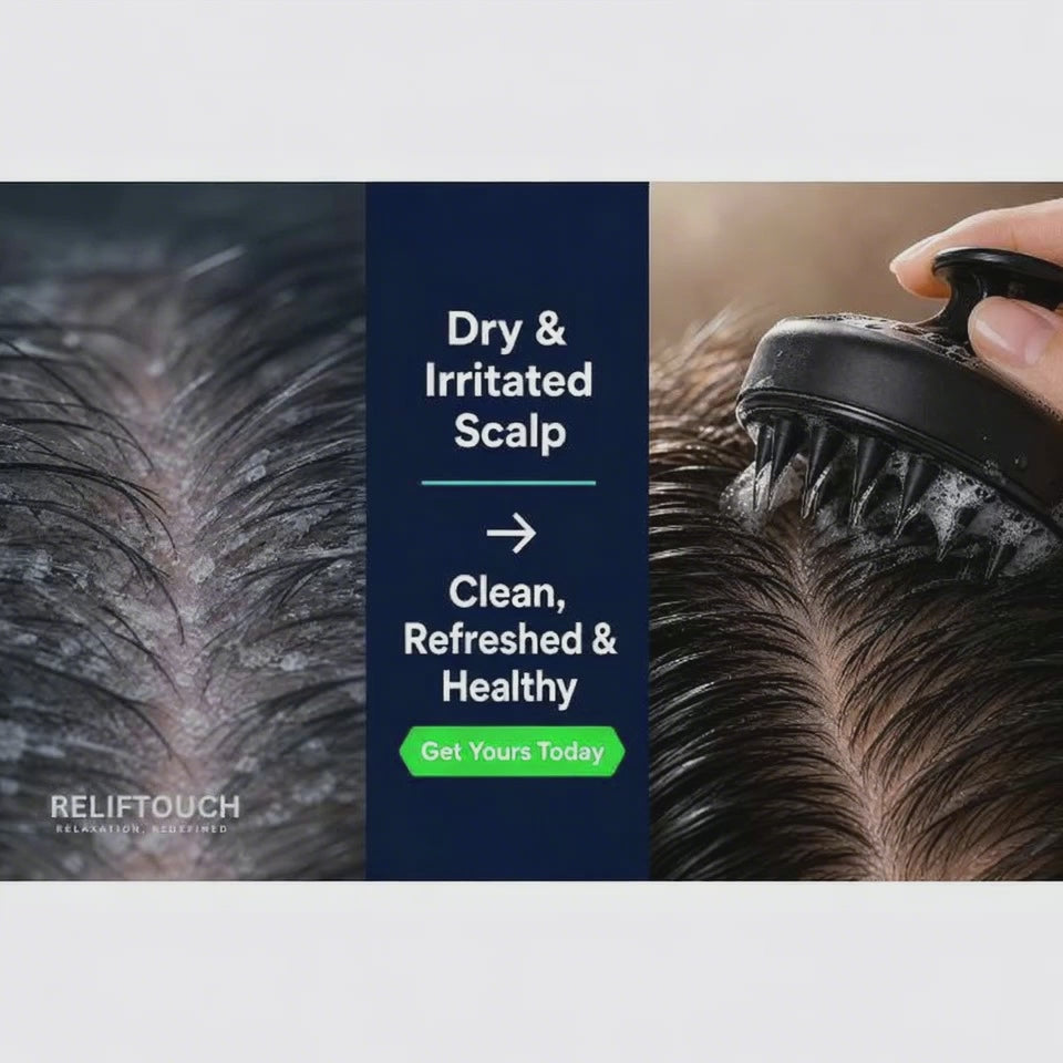 Silicone Scalp Massage Brush – Shampoo Hair Wash Comb