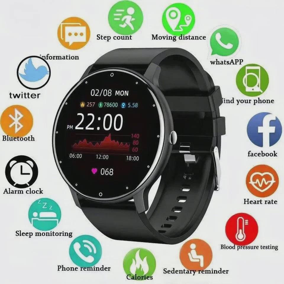 LIGE AMOLED Smartwatch — BT Call Sports Fitness Tracker
