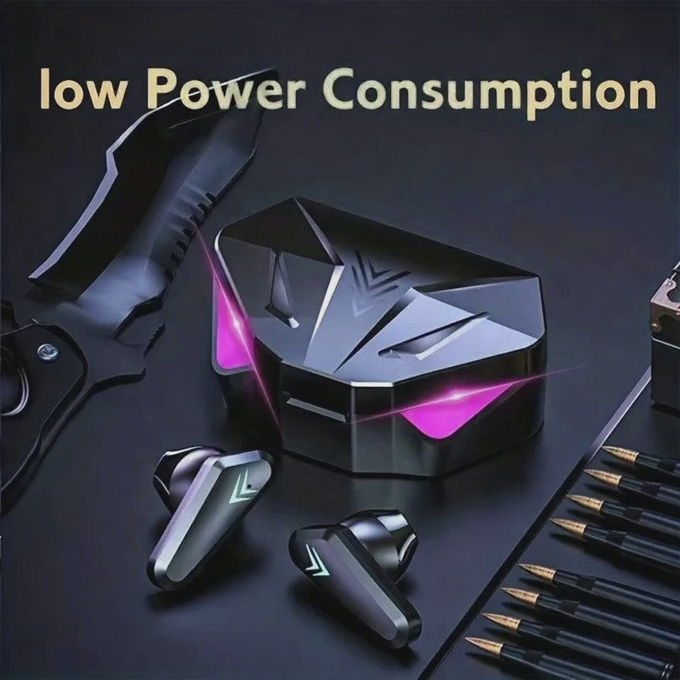 TWS Wireless Bluetooth Headset LED Display Gamer Earbuds with Mic Wireless Headphones Noise Cancelling Bluetooth Earphones X15