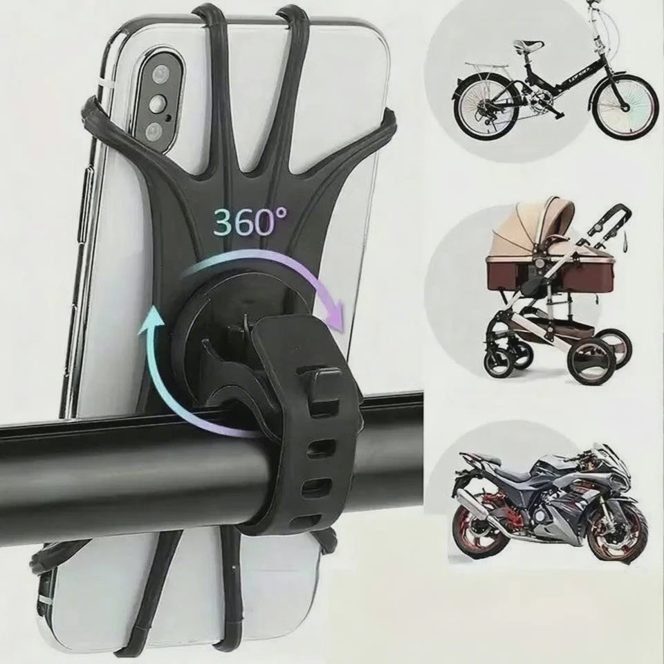 Maerknon Universal Bike Phone Holder – Bicycle & Motorcycle Handlebar Mount