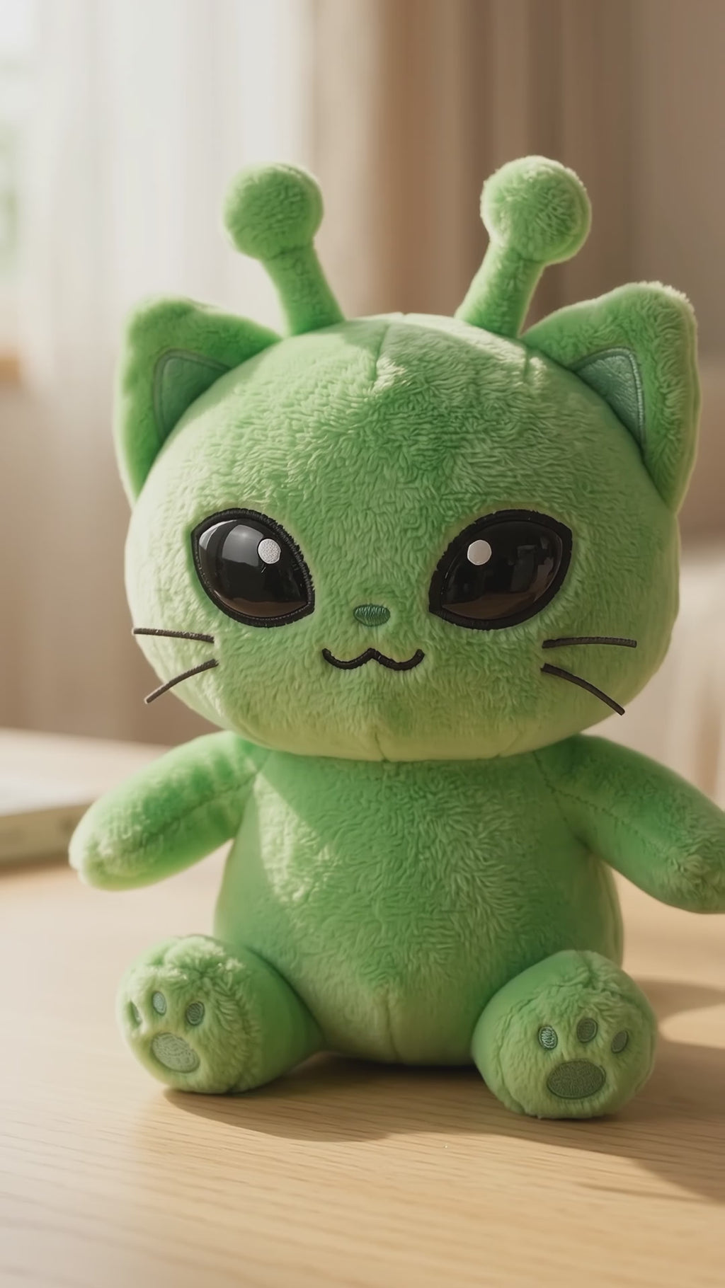 cute alien cat plus toy-kawaii soft plush pillow for kids&home decor