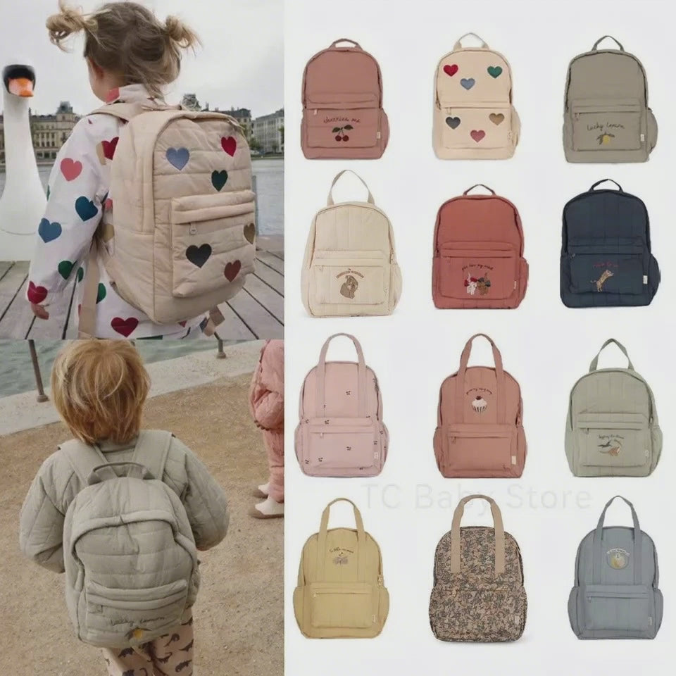 New KS Baby Backpack Parent-child Kids Schoolbag Kindergarten Bags Brand Traveling Cherry Children's Boys Girls Mom Storage