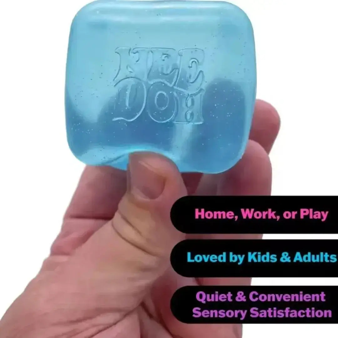 NeeDoh Nice Cube Squishy Fidget Toy, Soft Sensory Stress Relief Squeeze
