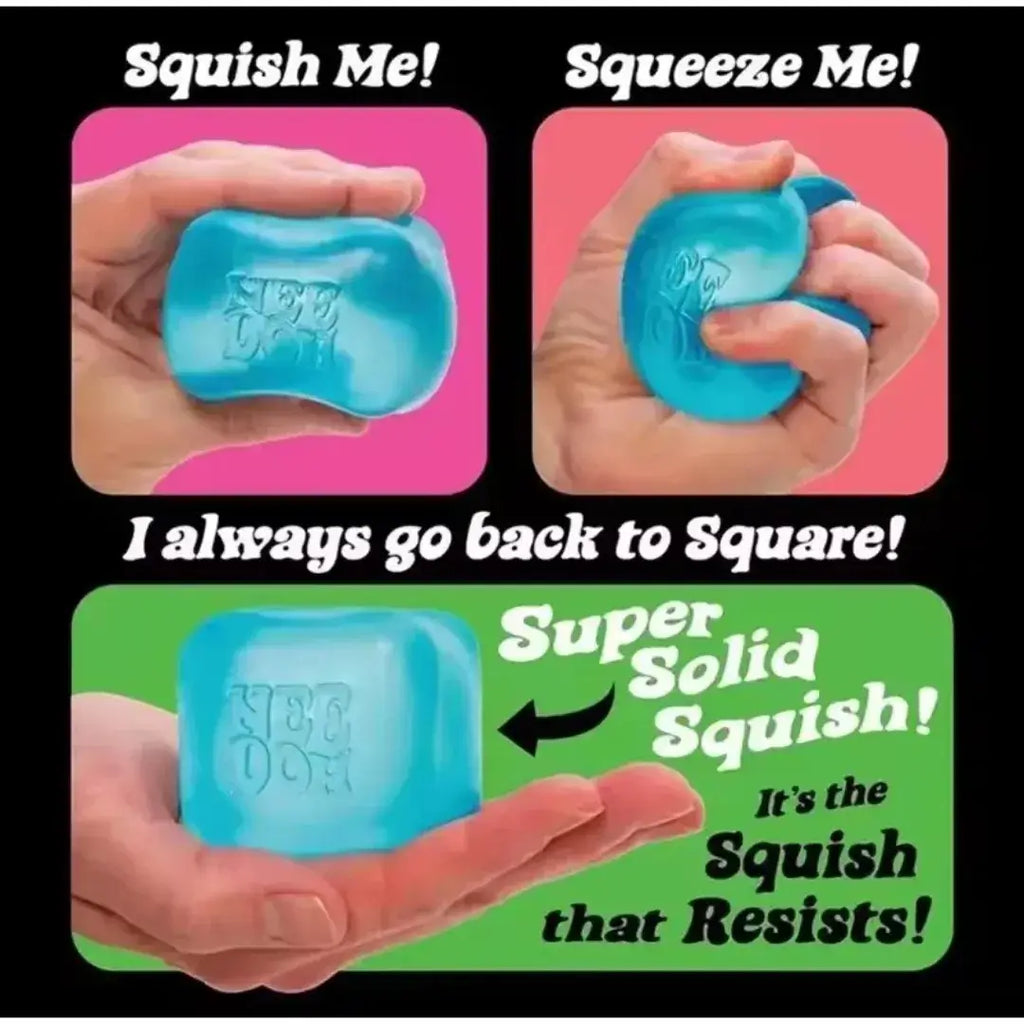 NeeDoh Nice Cube Squishy Fidget Toy, Soft Sensory Stress Relief Squeeze